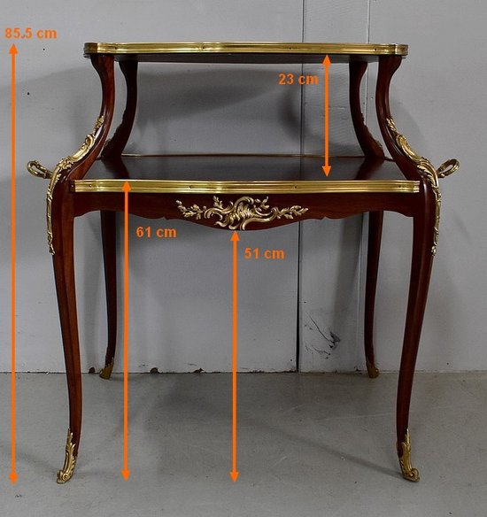 Table à Thé en Marqueterie, style Louis XV – Début XXe