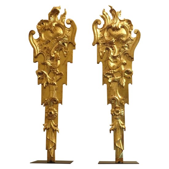  Pair Of Large Venetian Ornaments Early Eighteenth