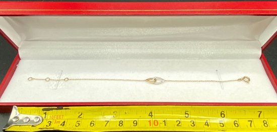 BRACCIALE IN ORO 9K E DIAMANTI