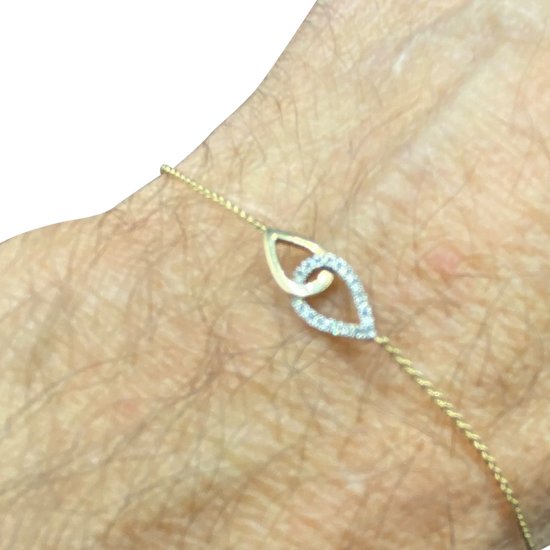 BRACCIALE IN ORO 9K E DIAMANTI