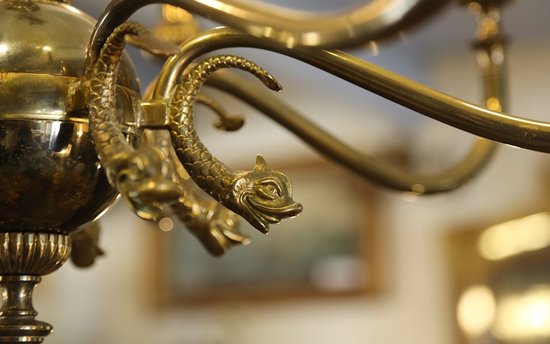 Bronze chandelier year 1900's 