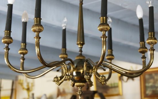 Bronze chandelier year 1900's 