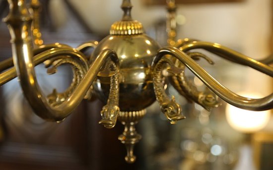 Bronze chandelier year 1900's 