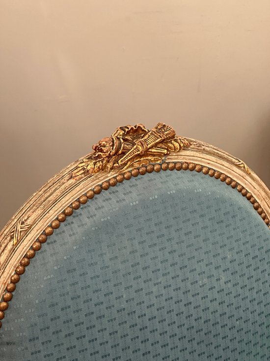 Large Pair Of Louis XVI Style Armchairs XIXth Century Around 1860