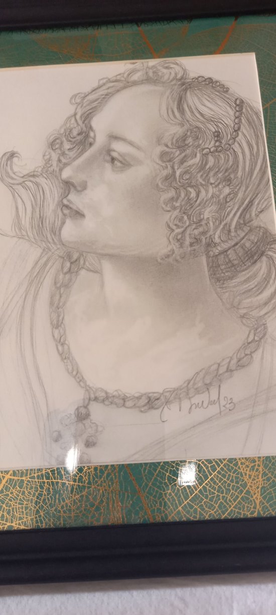 Dessin mine de plomb d'après Sandro Botticelli/le Printemps