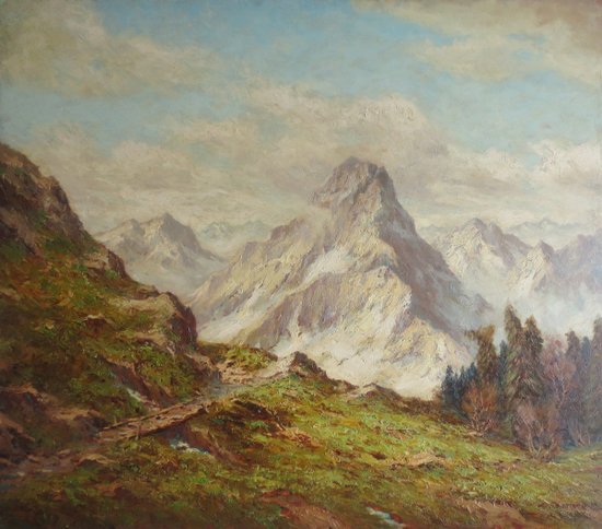 Berglandschaft, 20. Jahrhundert.