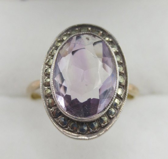 Ring Set with an Amethyst, Napoleon III.