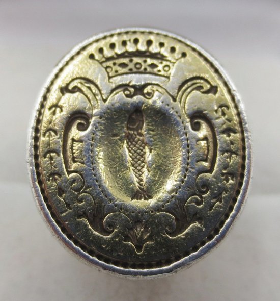 Cachet En Argent, XVIIIe Siècle