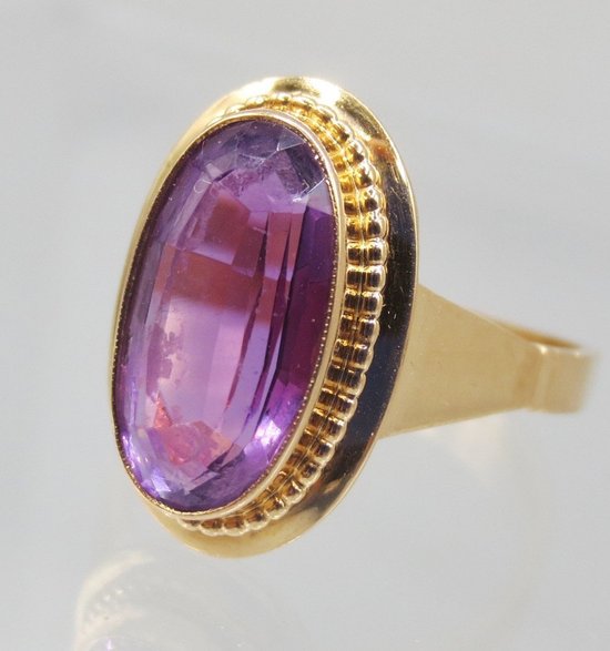Ring, Gold Und Amethyst.