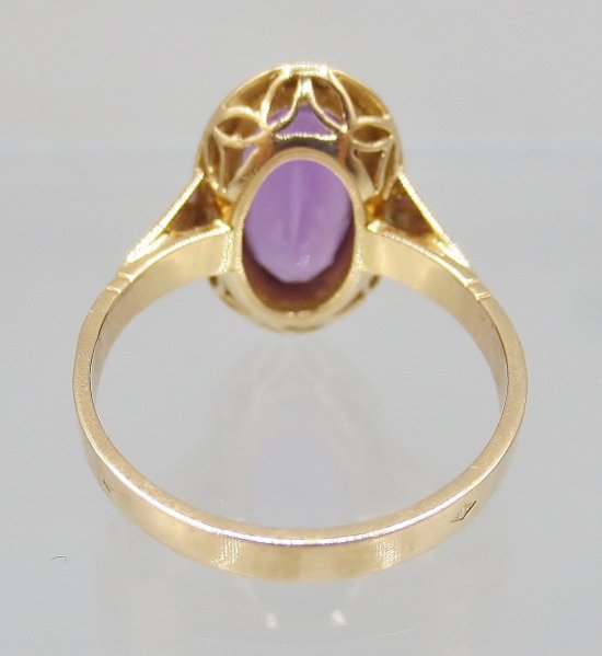 Ring, Gold Und Amethyst.