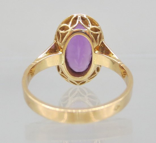 Ring, Gold Und Amethyst.