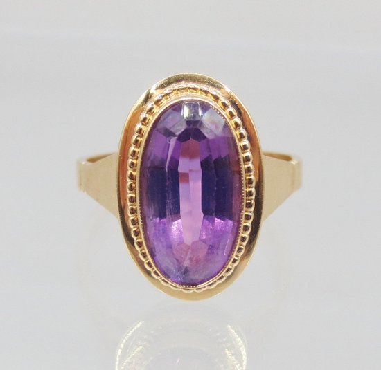 Ring, Gold Und Amethyst.