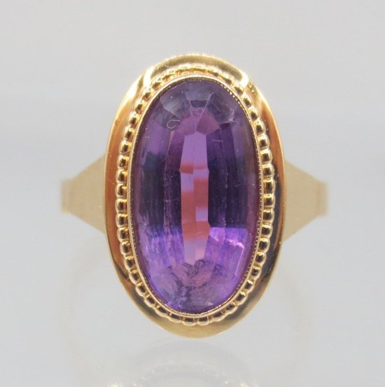 Ring, Gold Und Amethyst.