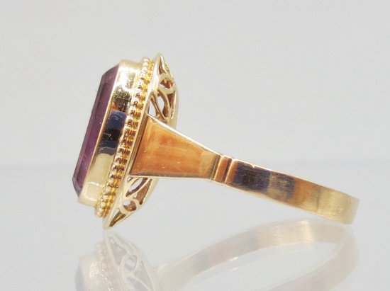 Ring, Gold Und Amethyst.
