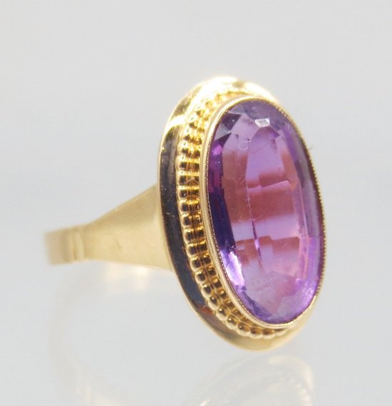 Ring, Gold Und Amethyst.
