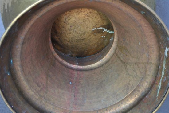Large Hammered Copper From Solid Damascus Height 76 Cm