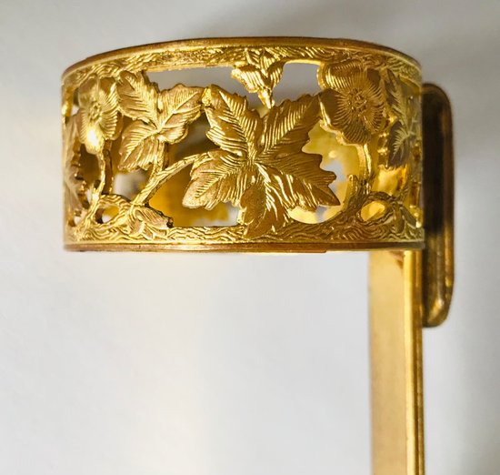 Kutschenvase Blumenstraußhalter aus Kristall und vergoldeter Bronze Napoleon III 19