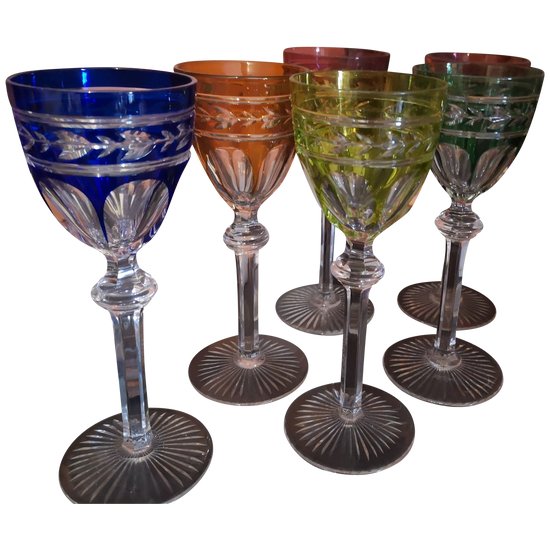 6 verres Roehmer Baccarat modèle Jonzac