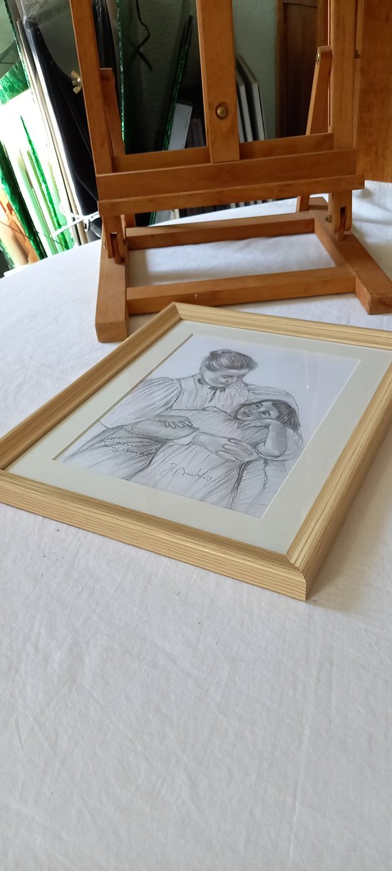 Graphitzeichnung nach Mary Cassat