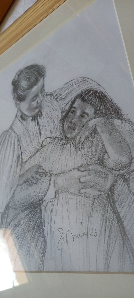 Graphitzeichnung nach Mary Cassat