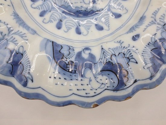 London Earthenware Dish, Late 17th Century.