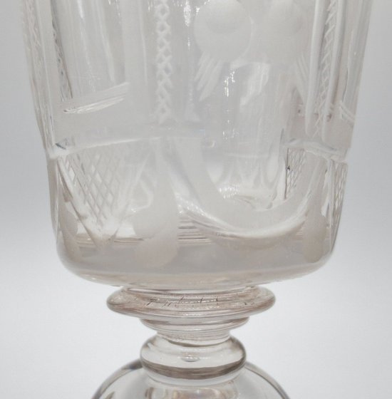 Verre à Jambe XVIIIe Siècle.