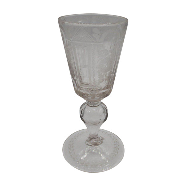 18th century leg glass.