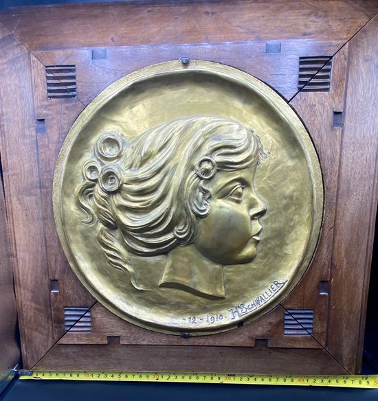 SCHWALLIER BRONZE PLATE 1910