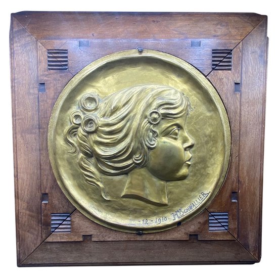 SCHWALLIER BRONZE PLATE 1910