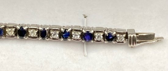 BRACELET ARGENT MASSIF SAPHIRS