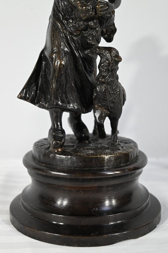 Bronzi “Il pastore e la pastorella”, firmati Laurini, secondo L & F. Moreau – Inizio XX secolo