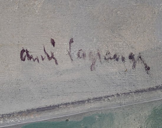 Olio su tela, firmato A.Lagrange - XX secolo