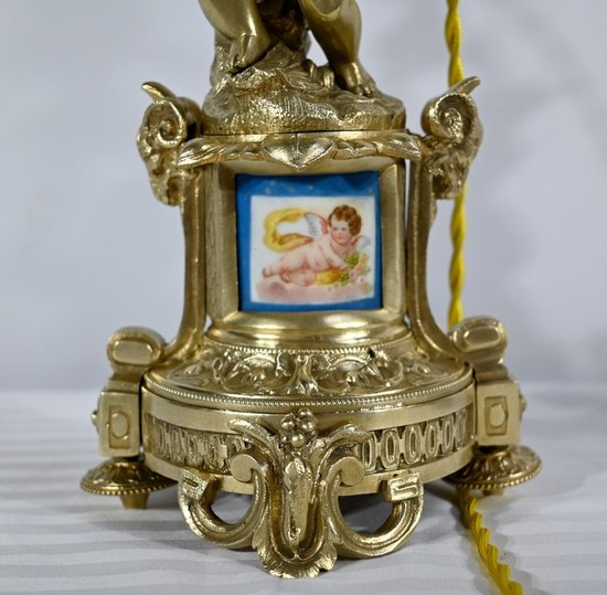 Coppia di Candelieri in Bronzo Dorato, Epoca Napoleone III - Metà XIX Secolo