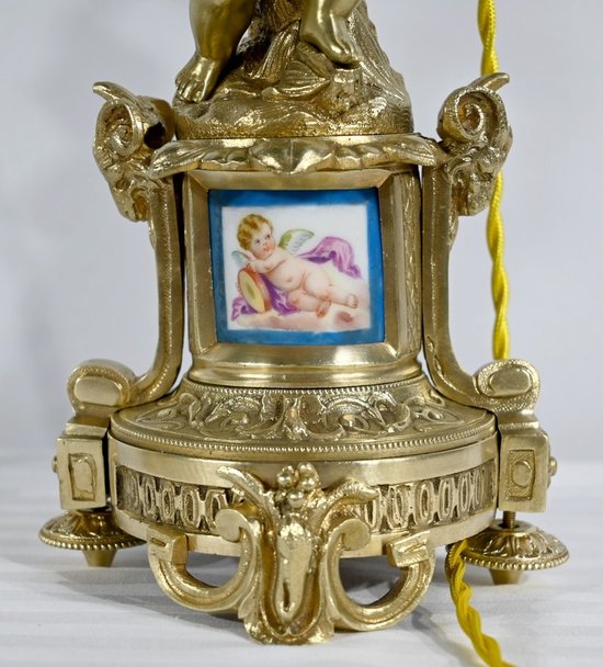 Coppia di Candelieri in Bronzo Dorato, Epoca Napoleone III - Metà XIX Secolo