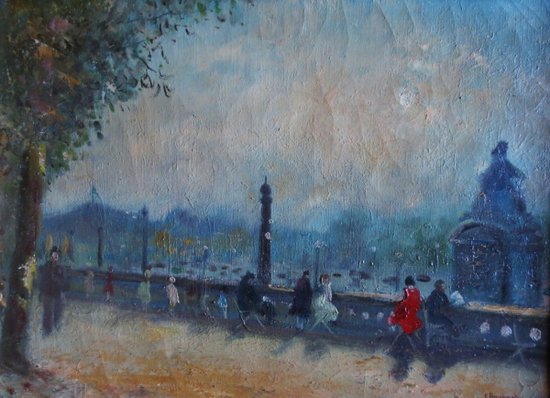 Soir D'hiver Place De La Concorde.