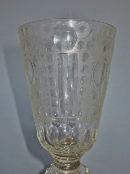 Bohemian leg glass, Mid 18th Century.