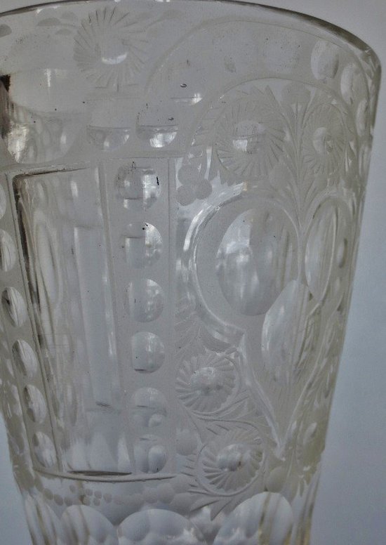 Bohemian leg glass, Mid 18th Century.
