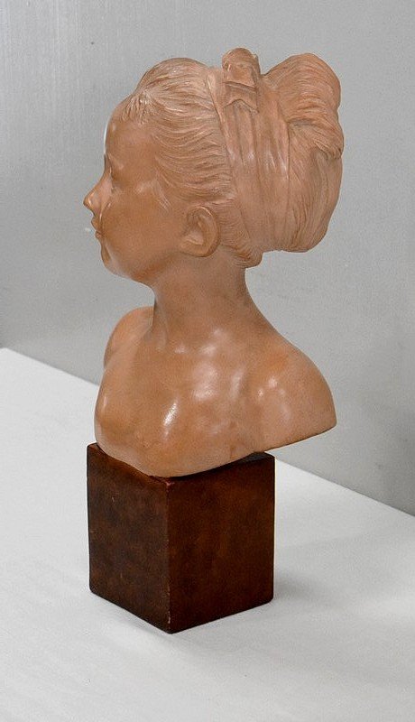Terracotta bust of Louise Brongniart, after Houdon – 1900