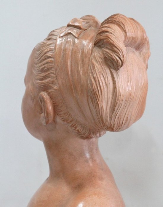 Terracotta bust of Louise Brongniart, after Houdon – 1900