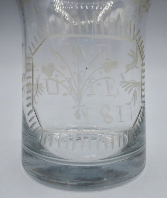 Glass Beginning of the XIXth century.