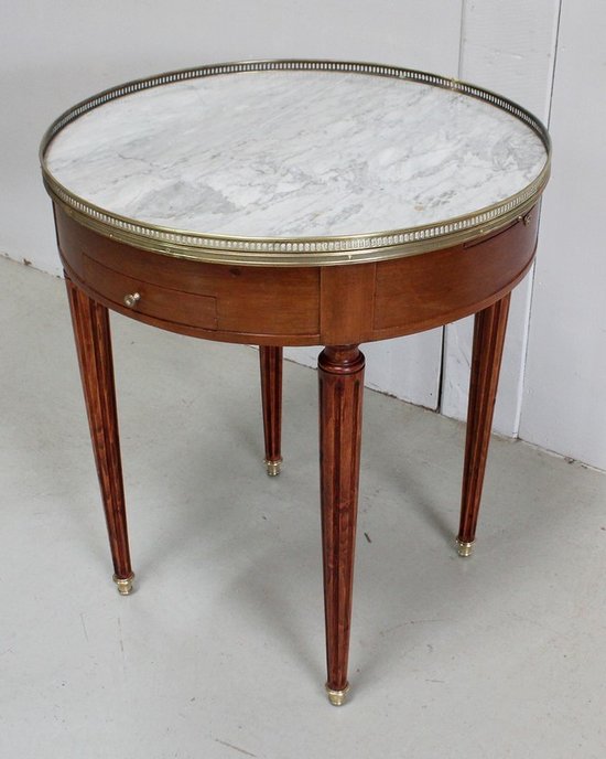 Table Bouillotte en Acajou, goût Louis XVI – Début XXe