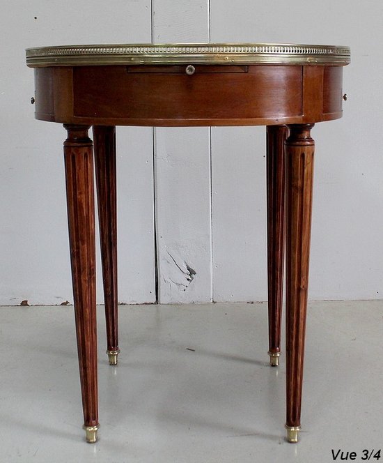 Table Bouillotte en Acajou, goût Louis XVI – Début XXe