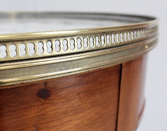 Table Bouillotte en Acajou, goût Louis XVI – Début XXe