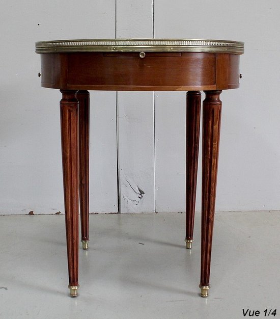 Table Bouillotte en Acajou, goût Louis XVI – Début XXe