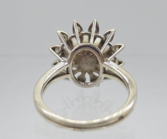 Anello, Perla E Oro Bianco.