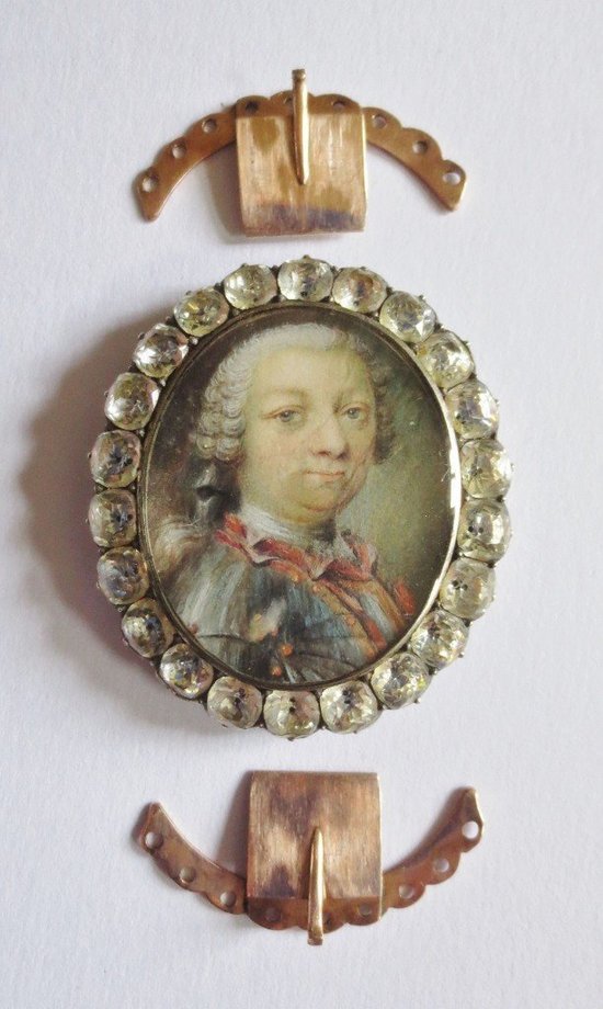 Miniature On Vellum Louis XV Period.