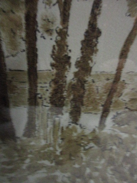 Pittura migliorata in inchiostro da Charles Kuwasseg.