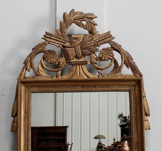 Miroir en Bois Doré, style Louis XVI – Début XIXe