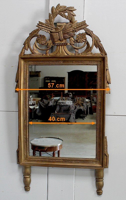 Miroir en Bois Doré, style Louis XVI – Début XIXe
