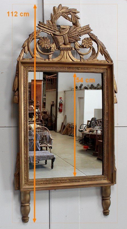 Miroir en Bois Doré, style Louis XVI – Début XIXe